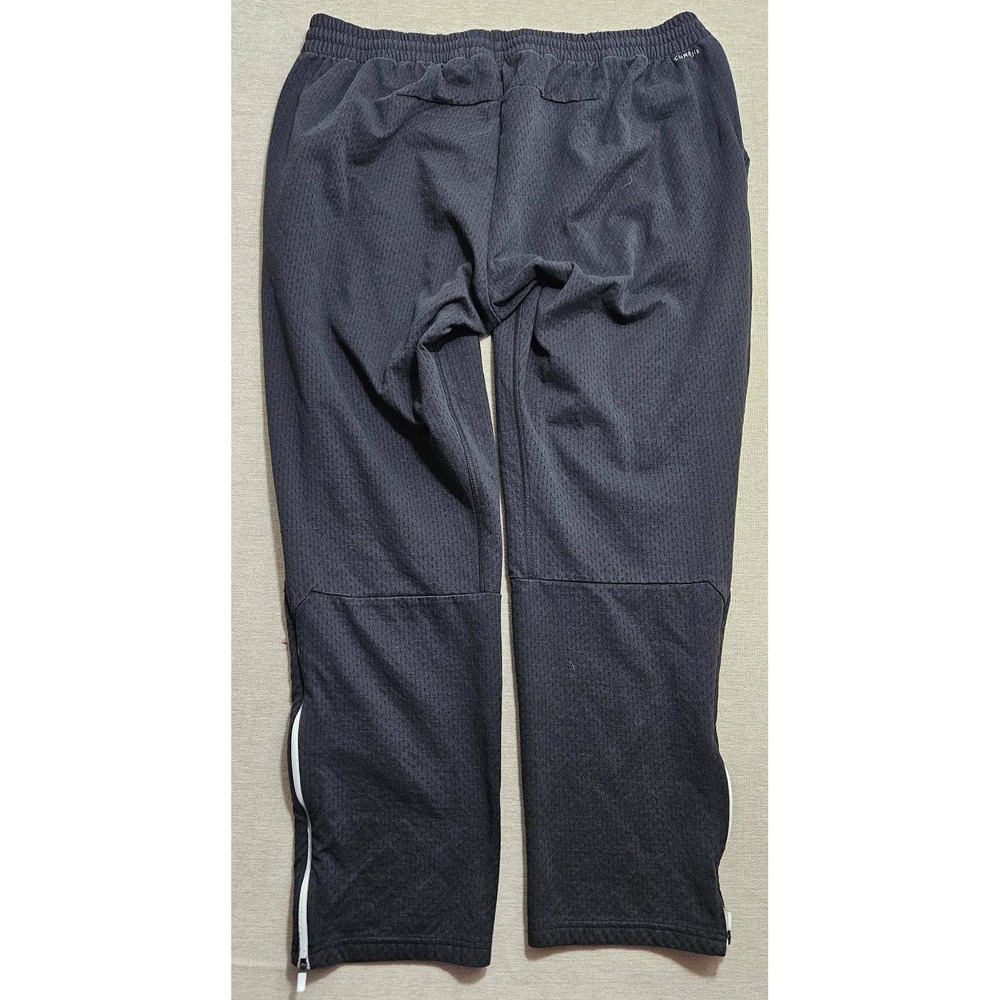 Adidas Mens Climalite Soccer Training‎ Pants Black Ankle Zip CY9626 Size 2XL - Picture 2 of 7